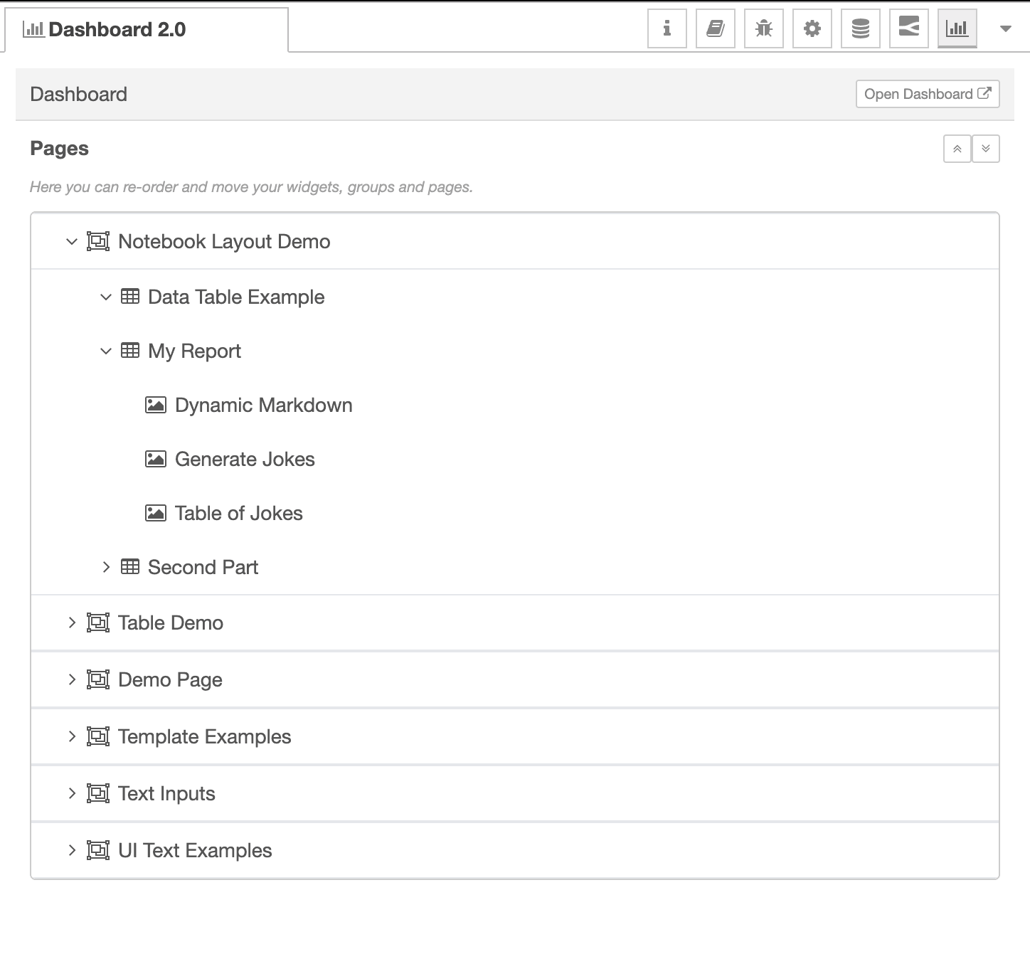 Screenshot to show how an inject node can drive content of a ui-markdown node